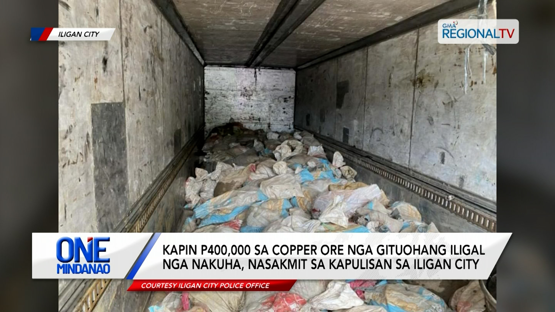 P400,000 copper ore nga iligal nga nakuha, nasakmit sa kapulisan | One Mindanao
