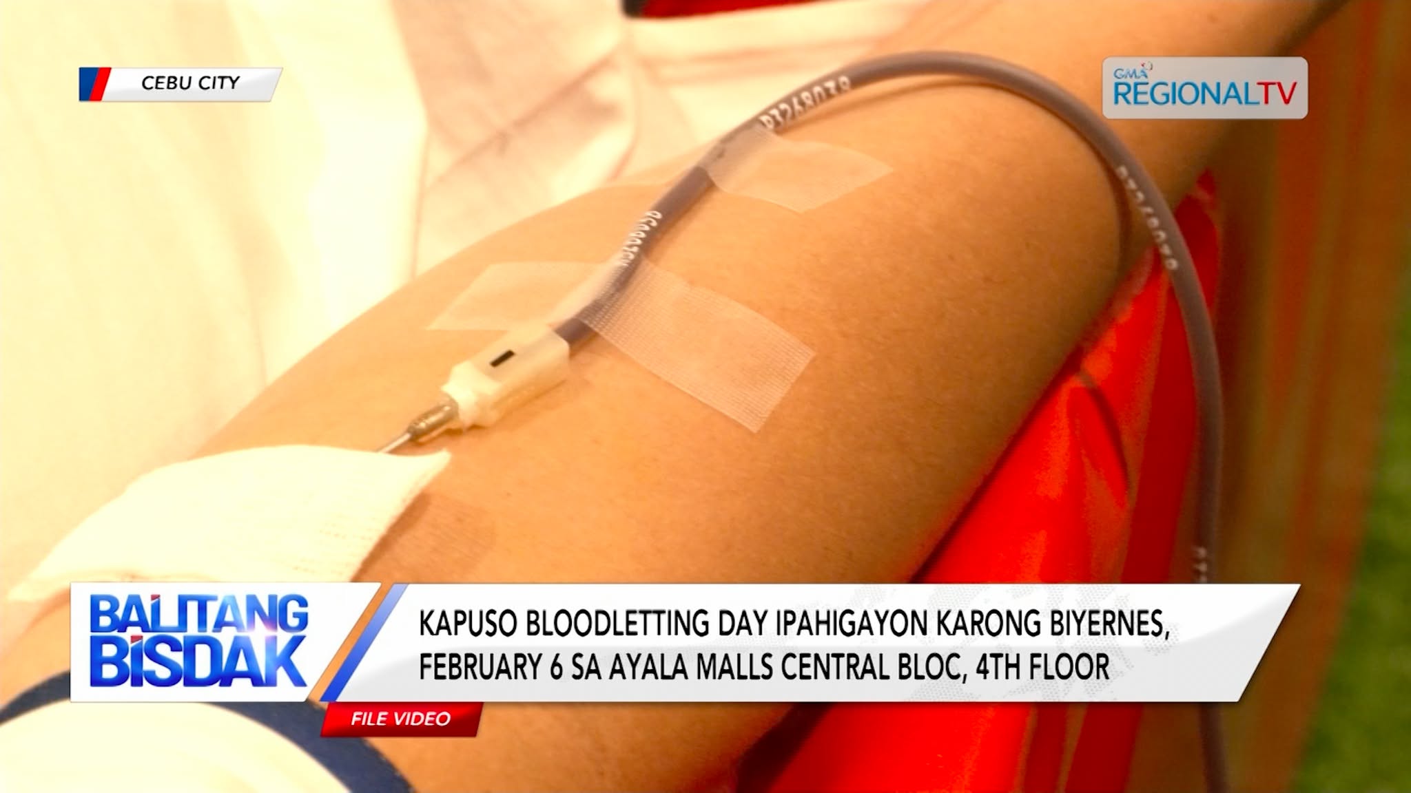 Kapuso Bloodletting Day, Ipahigayon karong Biyernes, February 6 | Balitang Bisdak