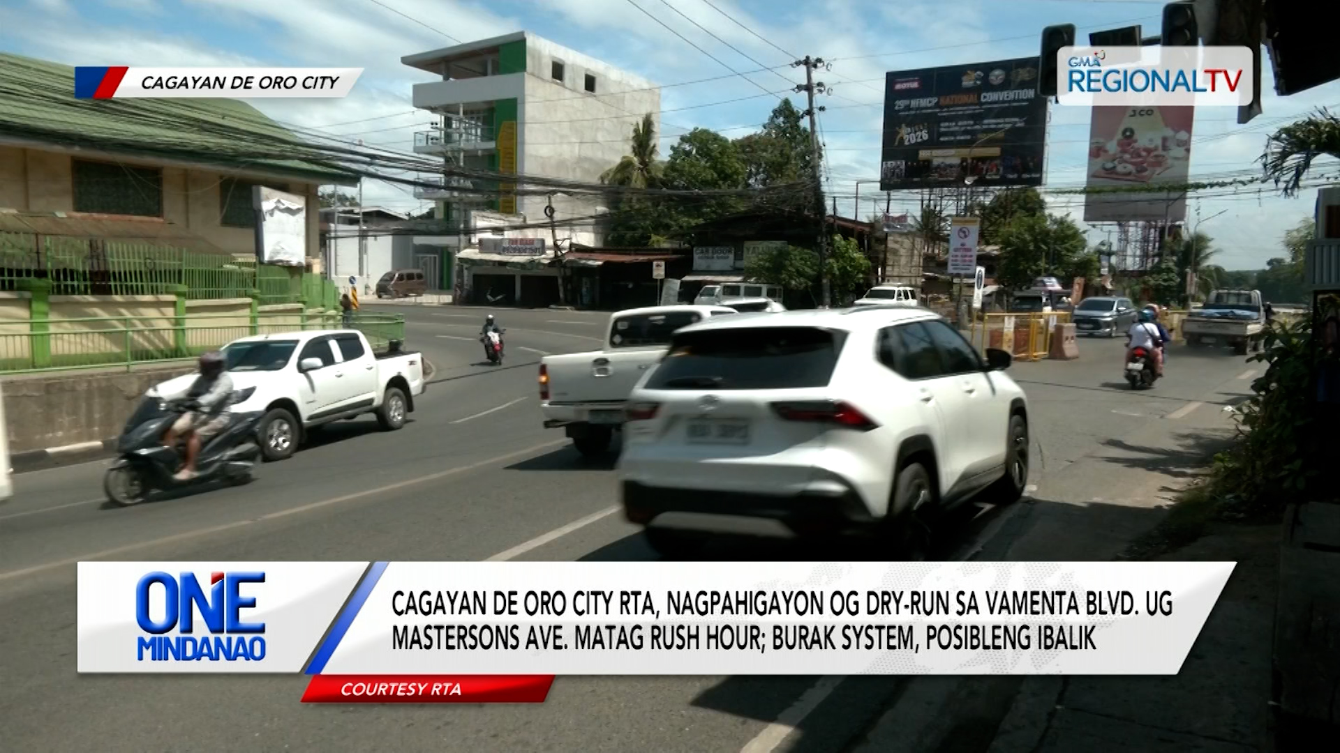 Dry-run alang sa bag-ong traffic scheme | One Mindanao
