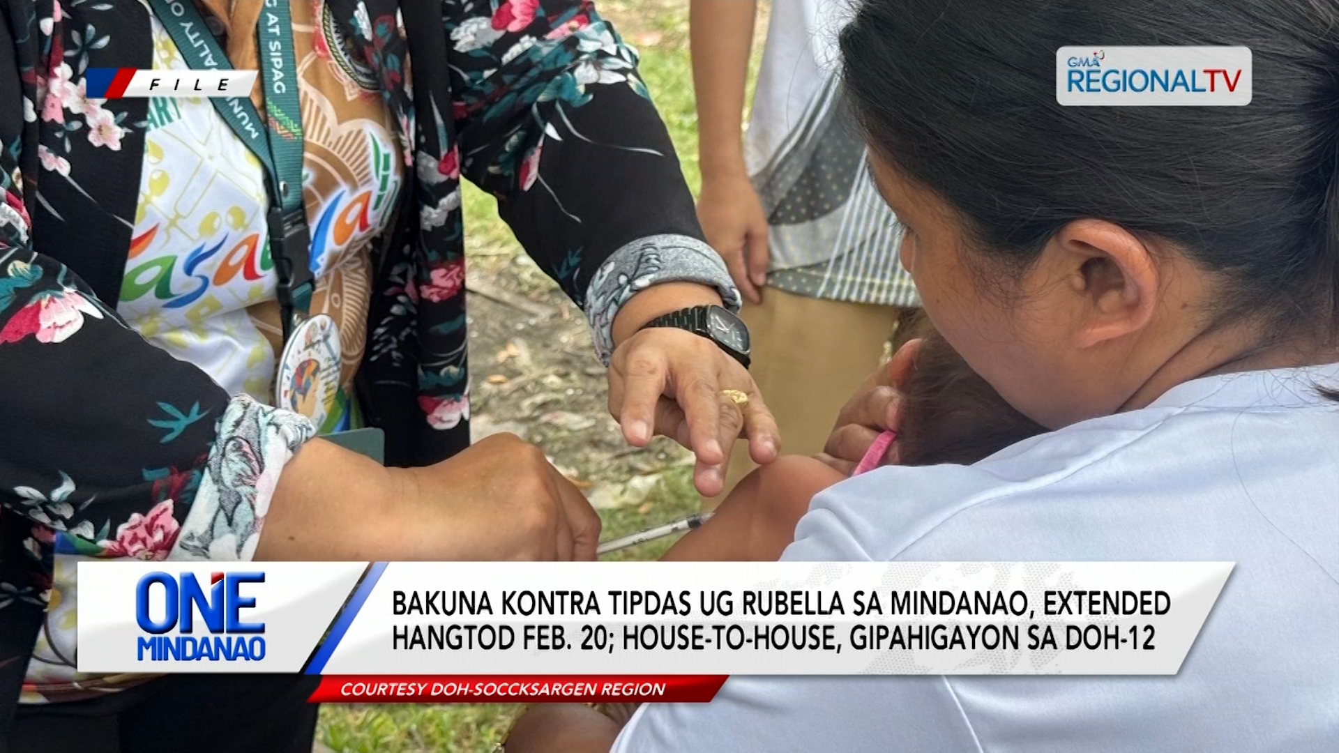 Bakuna kontra tipdas ug rubella sa Mindanao, extended hangtod Feb. 20| One Mindanao