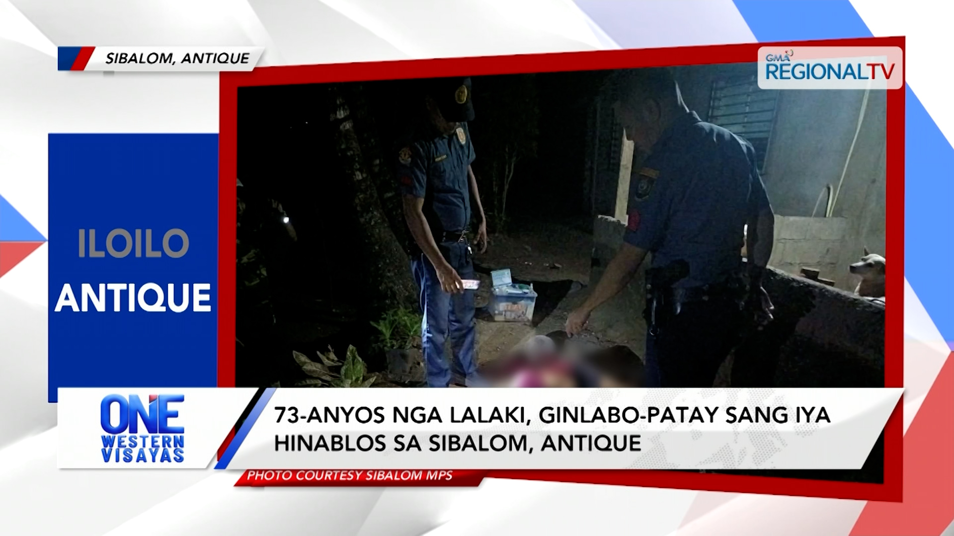 73-anyos nga lalaki, ginlabo-patay sang iya hinablos sa Sibalom, Antique | One Western Visayas