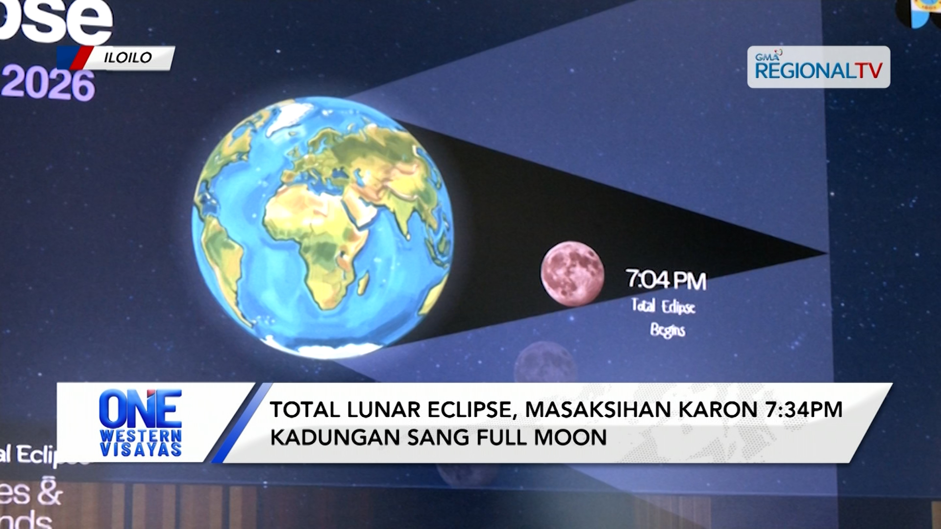 Total lunar eclipse, masaksihan karon 7:34pm kadungan sang full moon | One Western Visayas