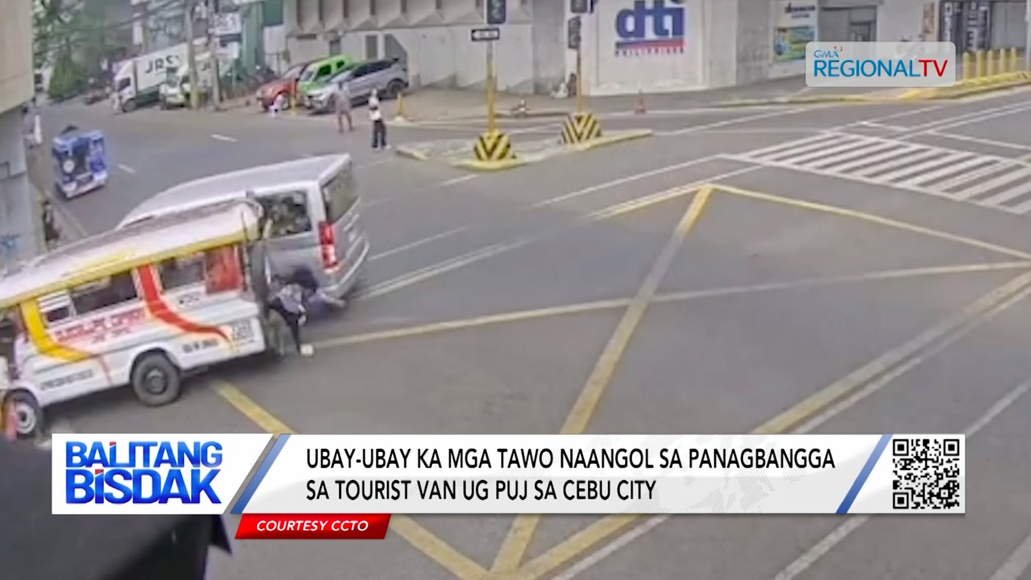 Tourist Van ug PUJ, nagbangga sa Cebu City | Balitang Bisdak