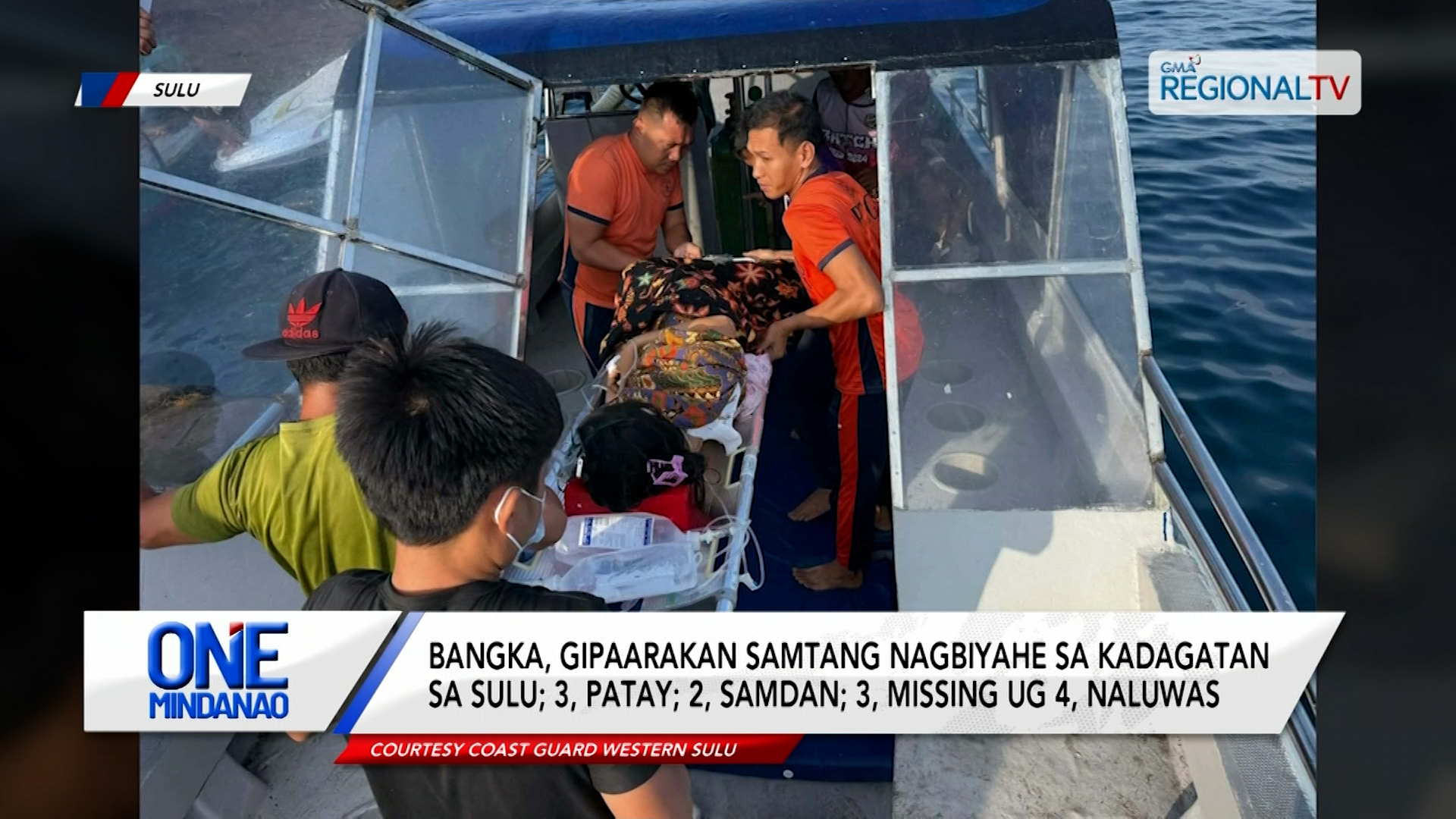 Bangka, gipaarakan samtang nagbiyahe sa kadagatan sa Sulu | One Mindanao