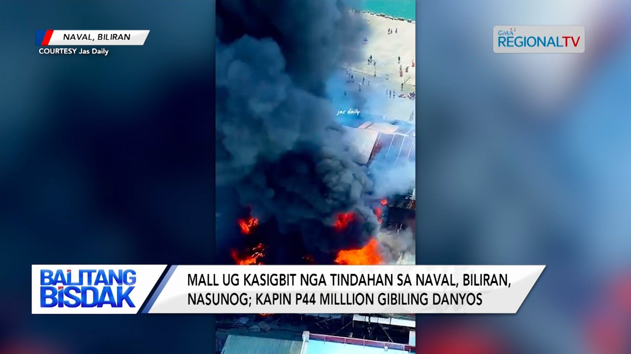Mall ug Kasigbit nga mga Tindahan sa Naval, Biliran, Nasunog | Balitang Bisdak