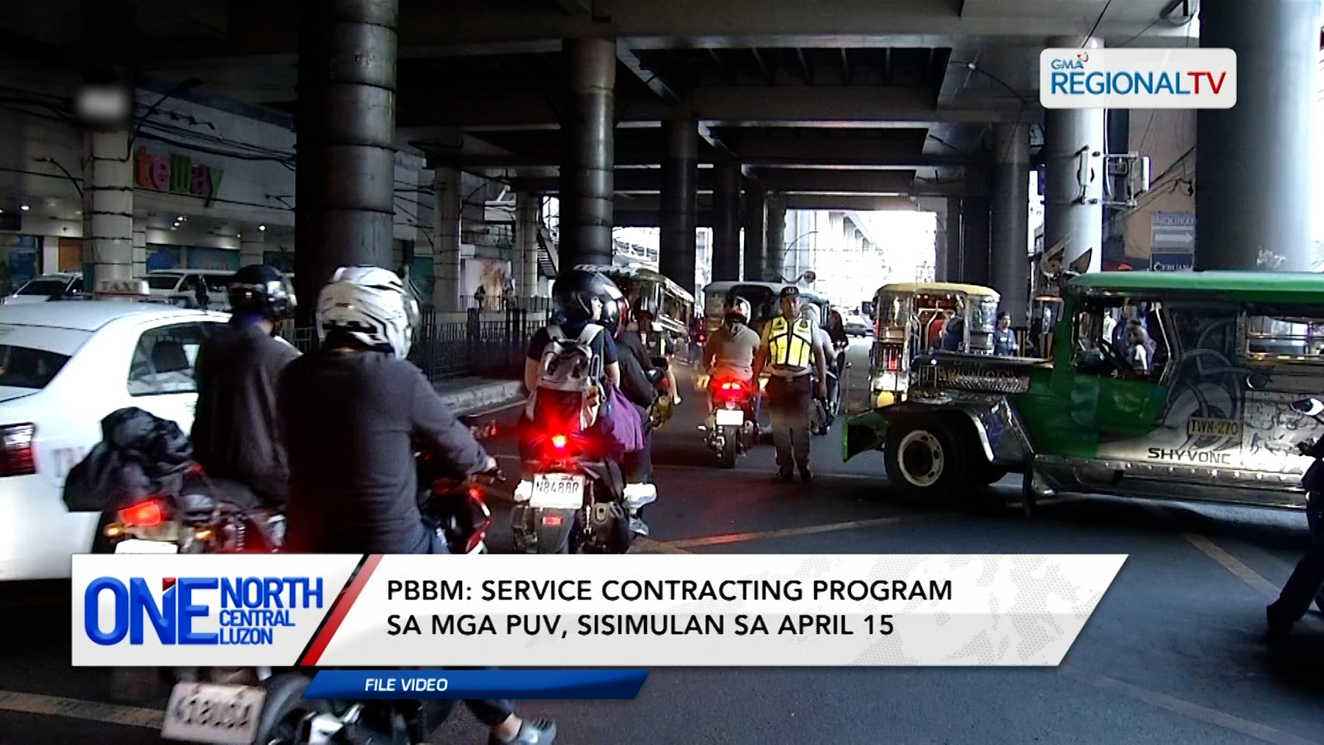 Service Contracting Program sa mga PUV, sisimulan sa April 15 | One North Central Luzon