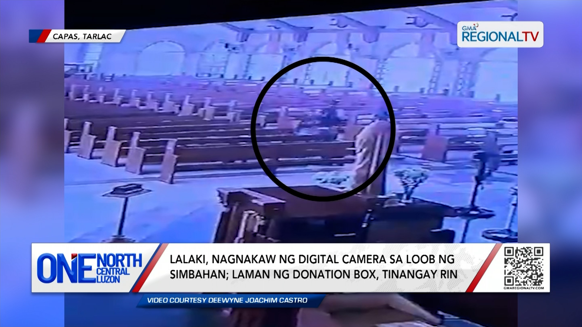 Lalaki, nagnakaw ng digital camera sa loob ng simbahan | One North Central Luzon