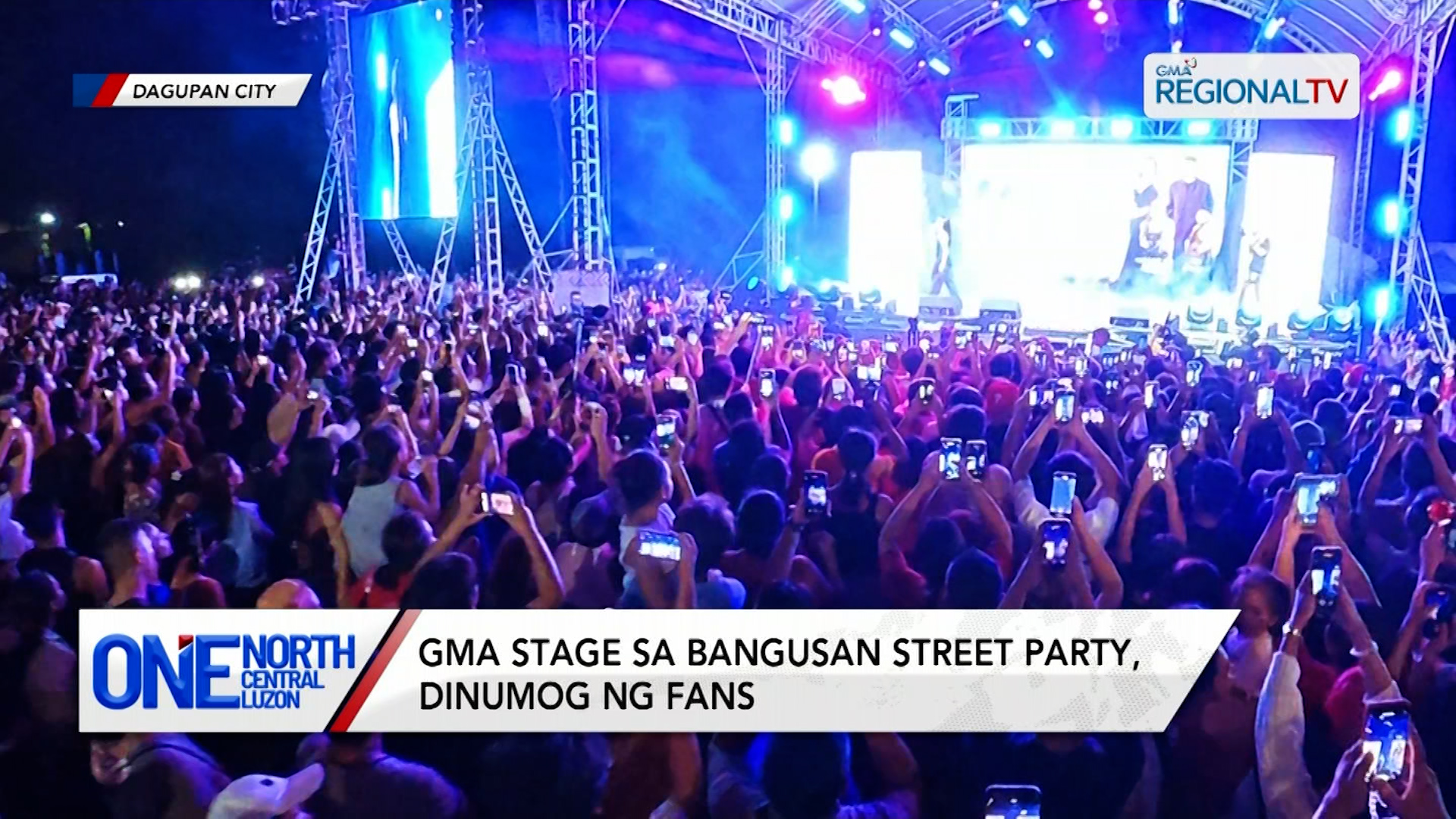 GMA Stage sa Bangusan Street Party, dinumog ng fans | One North Central Luzon