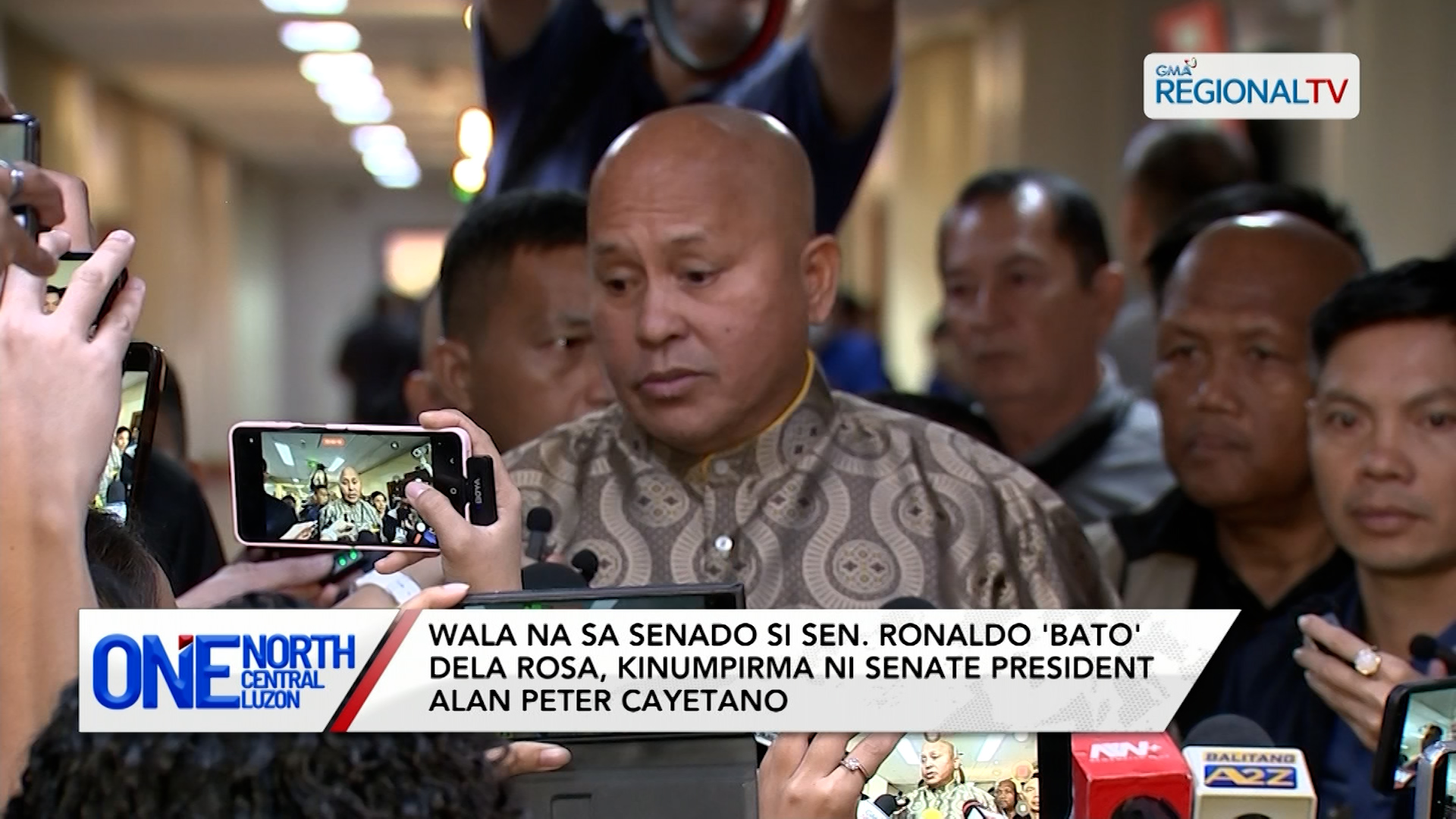 Wala na sa Senado si Sen. Bato, kinumpirma ni Senate Pres. Cayetano | One North Central Luzon