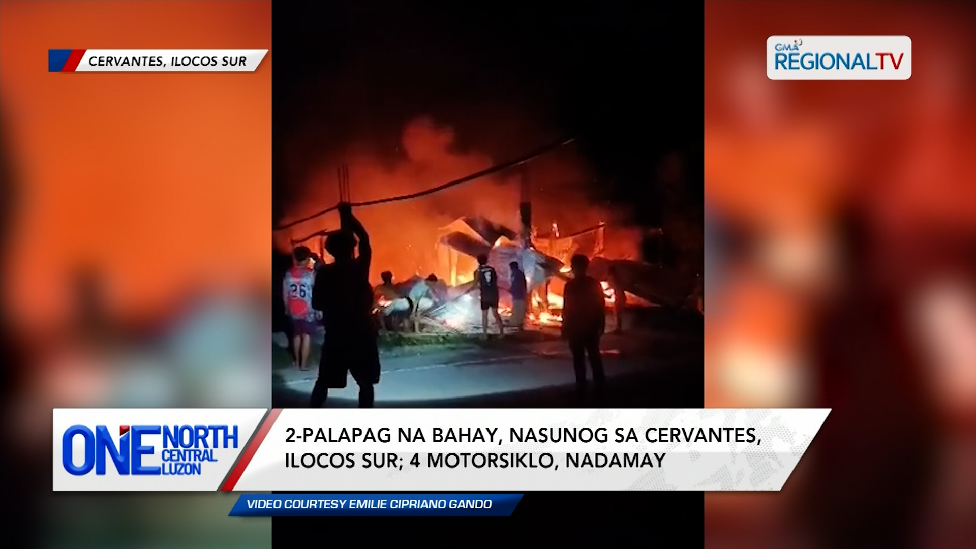 2-palapag na bahay, nasunog sa Cervantes, Ilocos Sur | One North Central Luzon