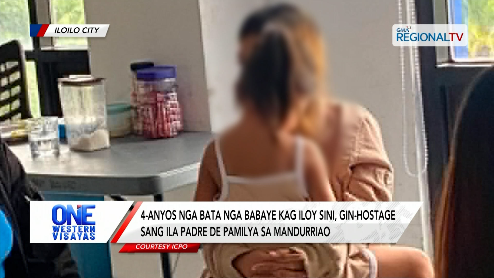 4-anyos nga bata nga babaye gin-hostage sang ila padre de pamilya sa Mandurriao| One Western Visayas