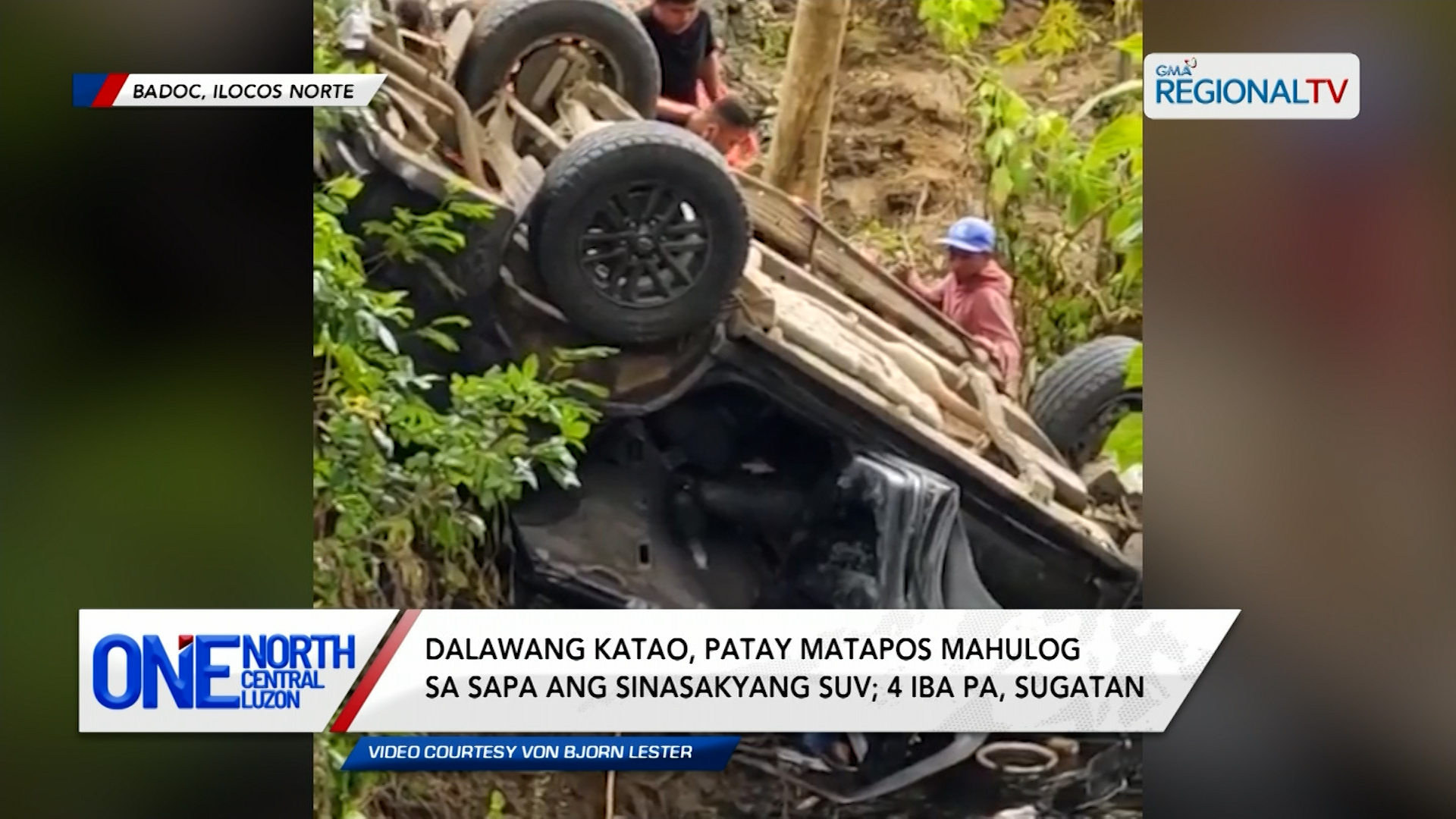 Dalawang katao, patay matapos mahulog sa sapa ang sinasakyang SUV | One North Central Luzon