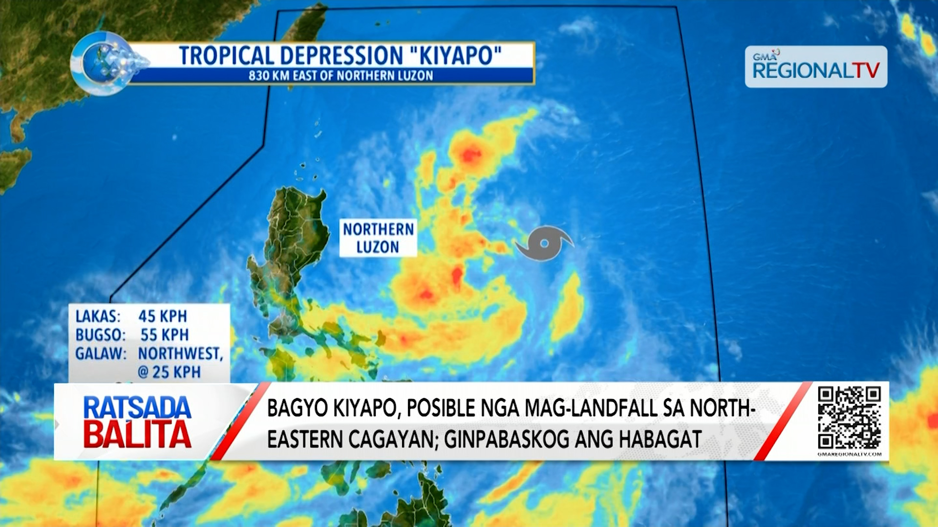 Bagyo Kiyapo, posible nga mag-landfall sa Northeastern Luzon; pabaskugon ang habagat| Ratsada Balita