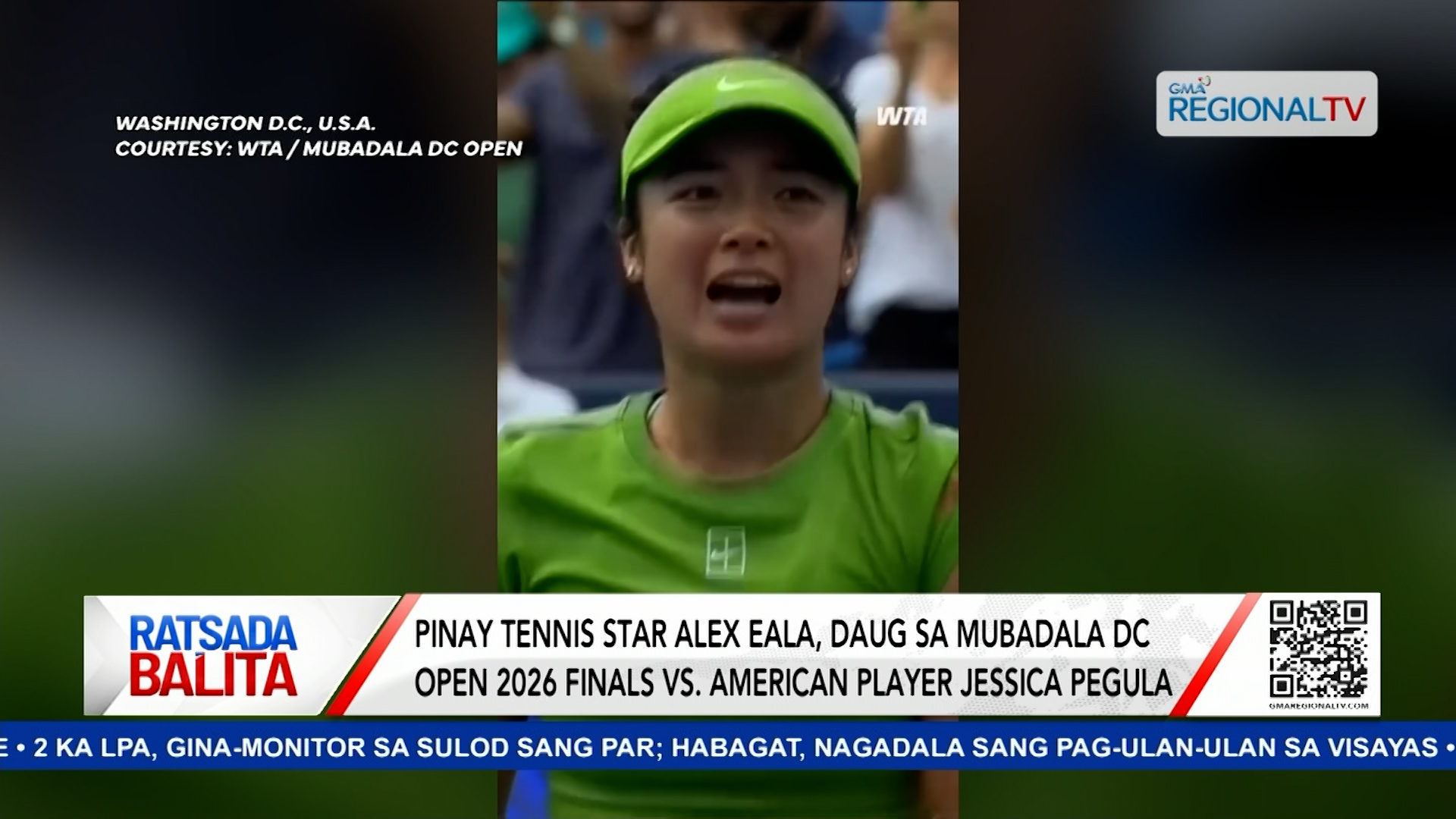 Pinay Tennis Star Alex Eala, nakuha ang titulo sa Mubadala DC Open 2026 | Ratsada Balita