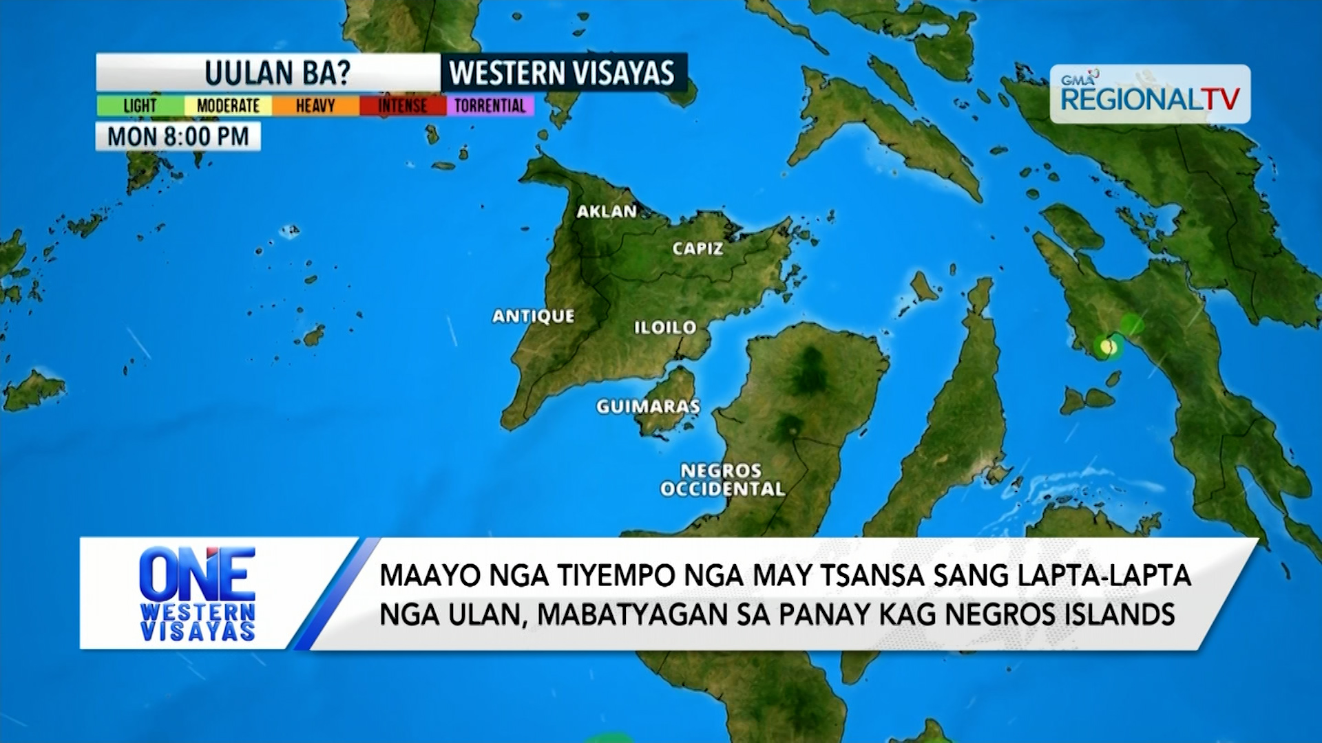 Maayo nga tiyempo nga may tsansa sang lapta-lapta nga ulan |One Western Visayas
