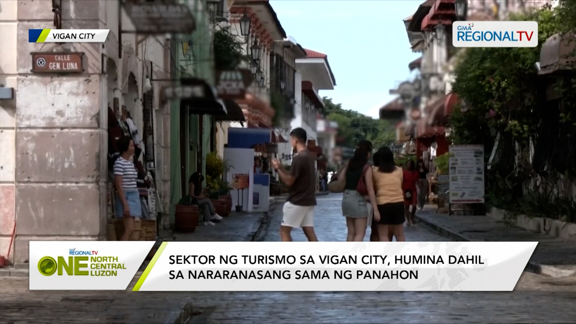Sektor ng turismo sa Vigan City, humina dahil sa sama ng panahon