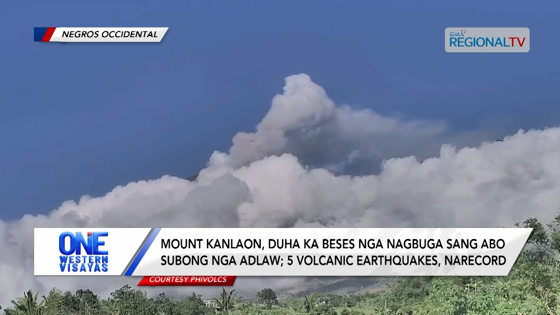 Mount kanlaon, Duha ka Beses nga Nagbuga sang Abo sini nga December 2, 2024