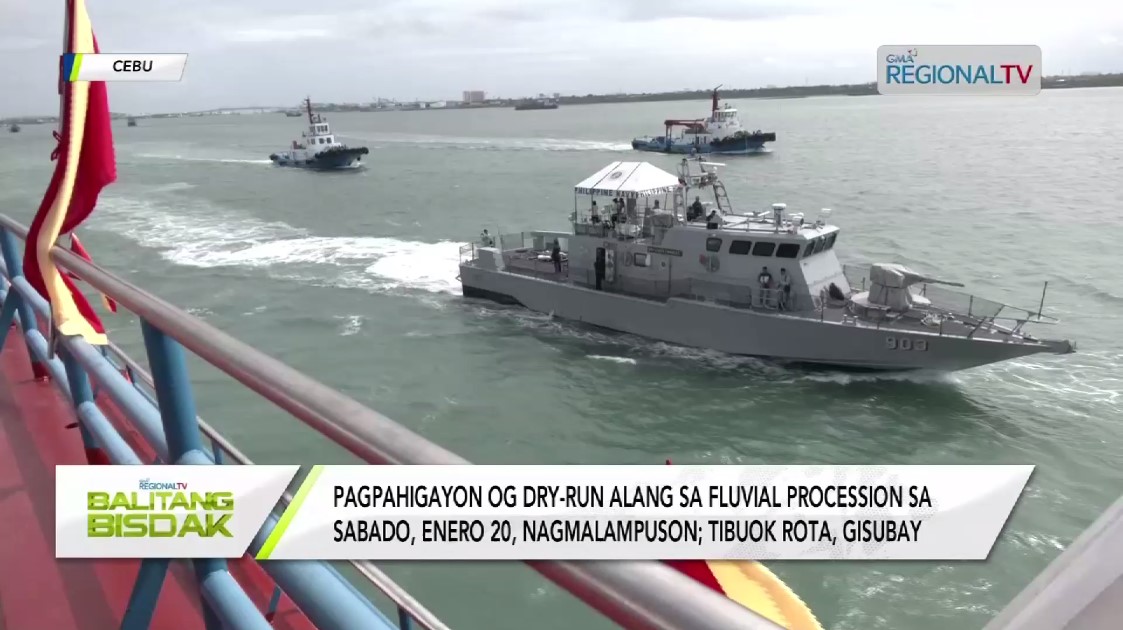 Dry-run alang sa rota sa traslacion ug fluvial procession