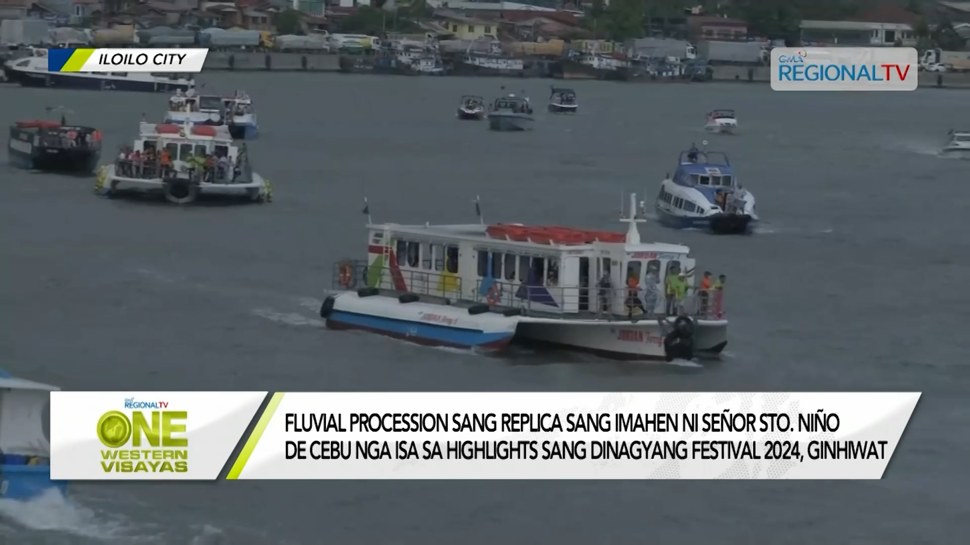 Fluvial kag solemn foot procession sang imahen ni Señor Sto. Niño de Cebu