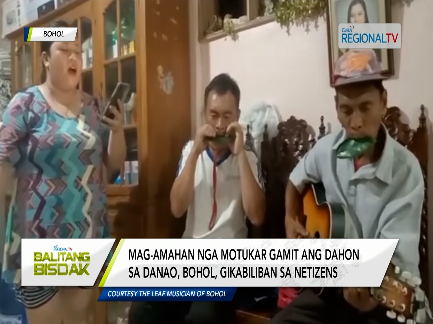 Musika gamit ang dahon