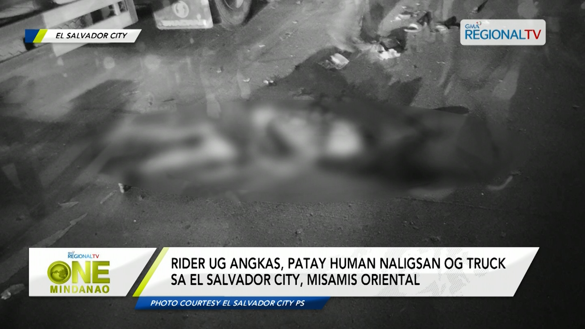 Rider ug angkas, patay human naligsan og truck sa El Salvador City, Misamis Oriental