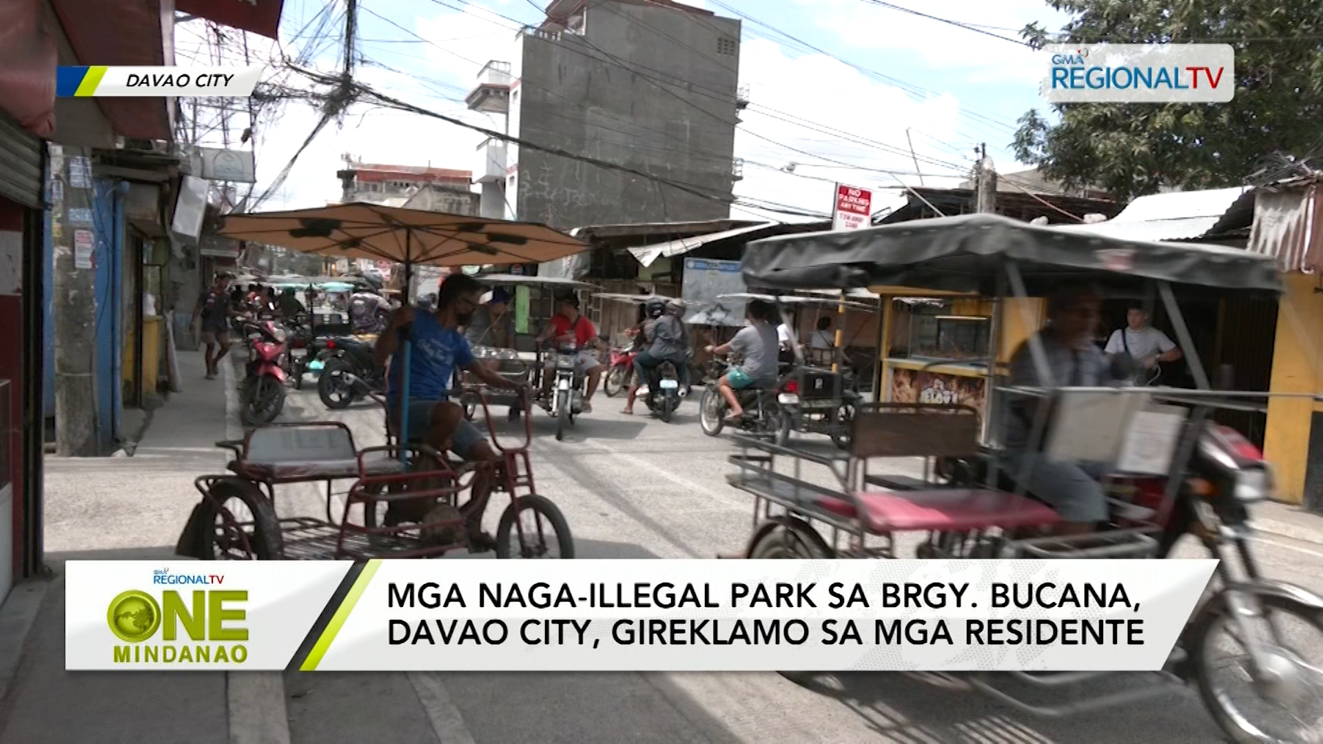 Mga naga-illegal park sa Brgy. Bucana, Davao City, gireklamo