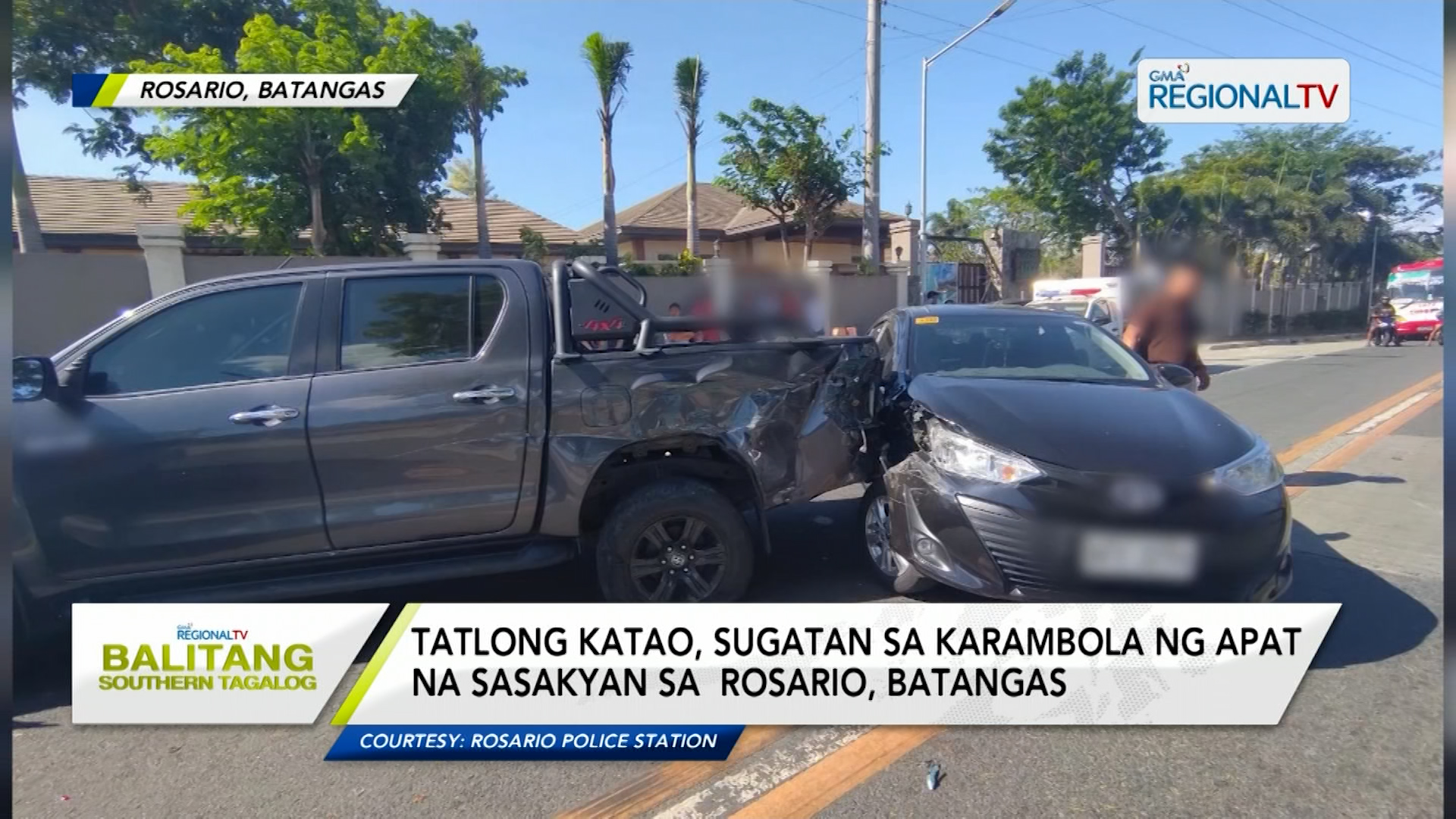 Tatlong Katao Sugatan Sa Karambola Ng Apat Na Sasakyan 7853