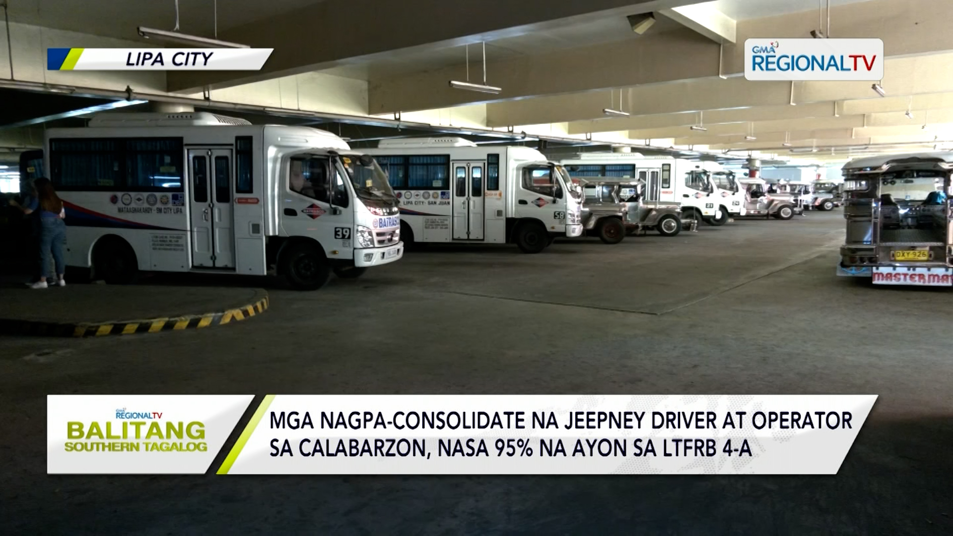 Consolidated jeepneys sa CALABARZON, 95% na ayon sa LTFRB