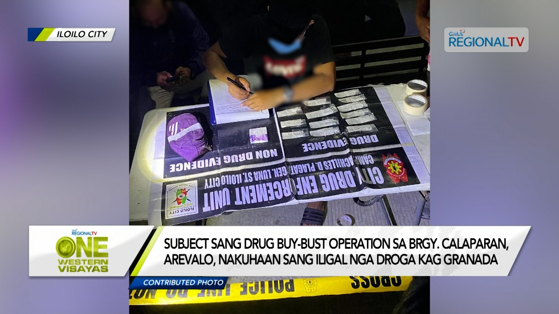Subject sa drug buy-bust operation sa Brgy. Calaparan, Arevalo nakuhaan granada