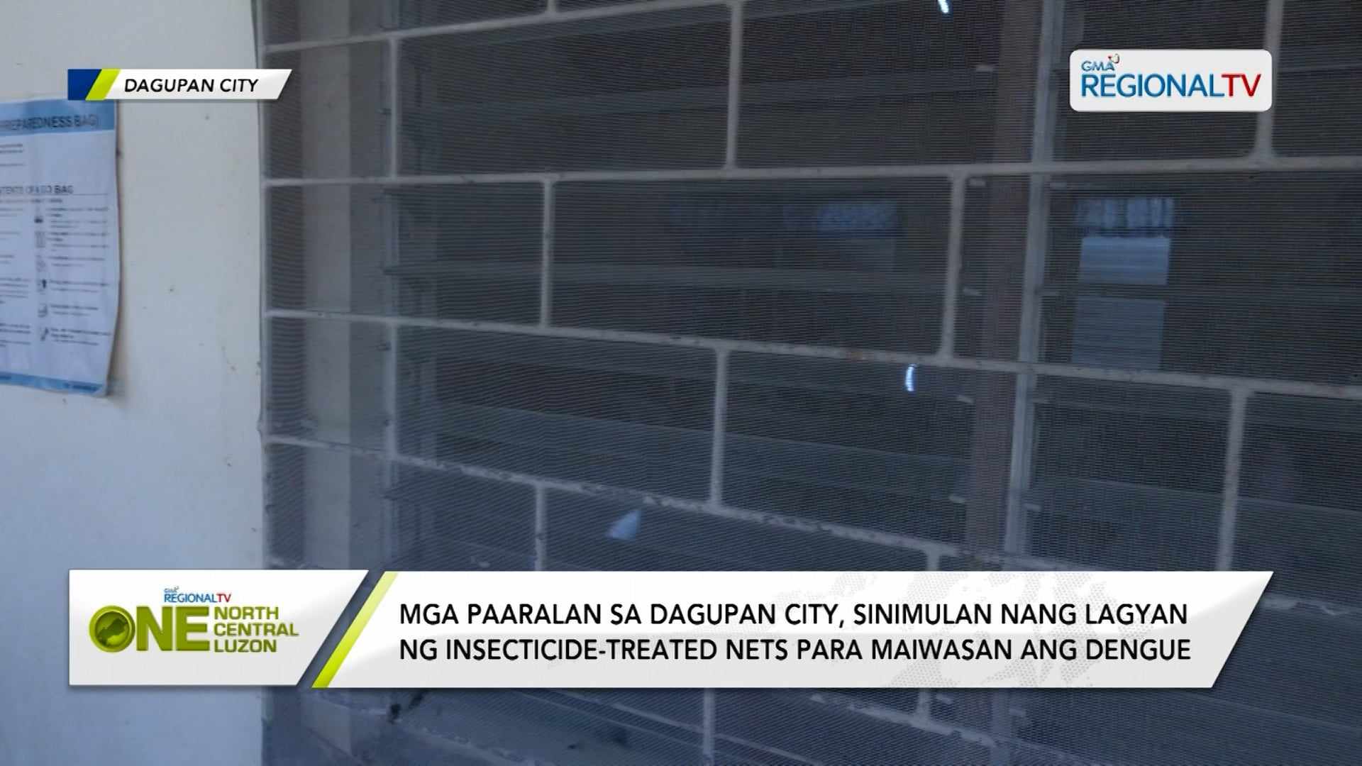 Mga paaralan sa Dagupan, sinimulan nang lagyan ng insecticide-treated nets