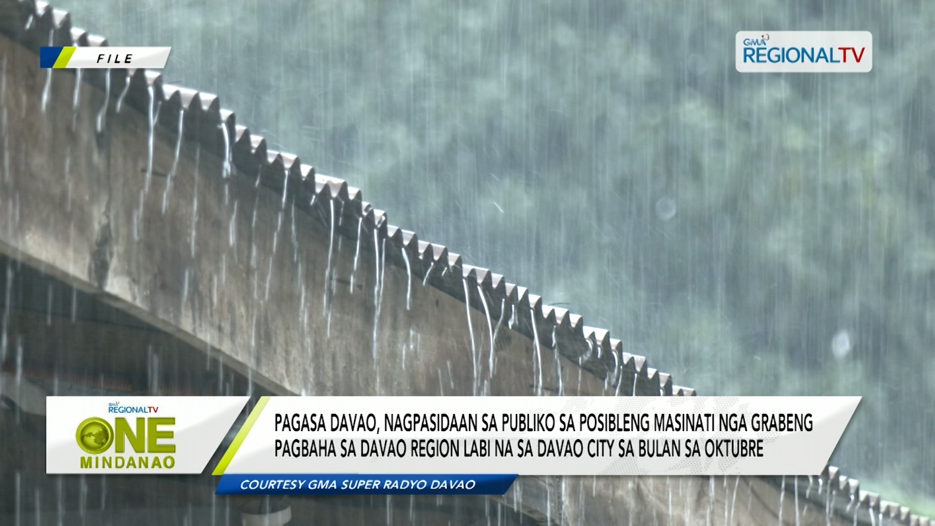 PAGASA Davao, nagpasidaan sa posibleng masinati nga grabeng pagbaha