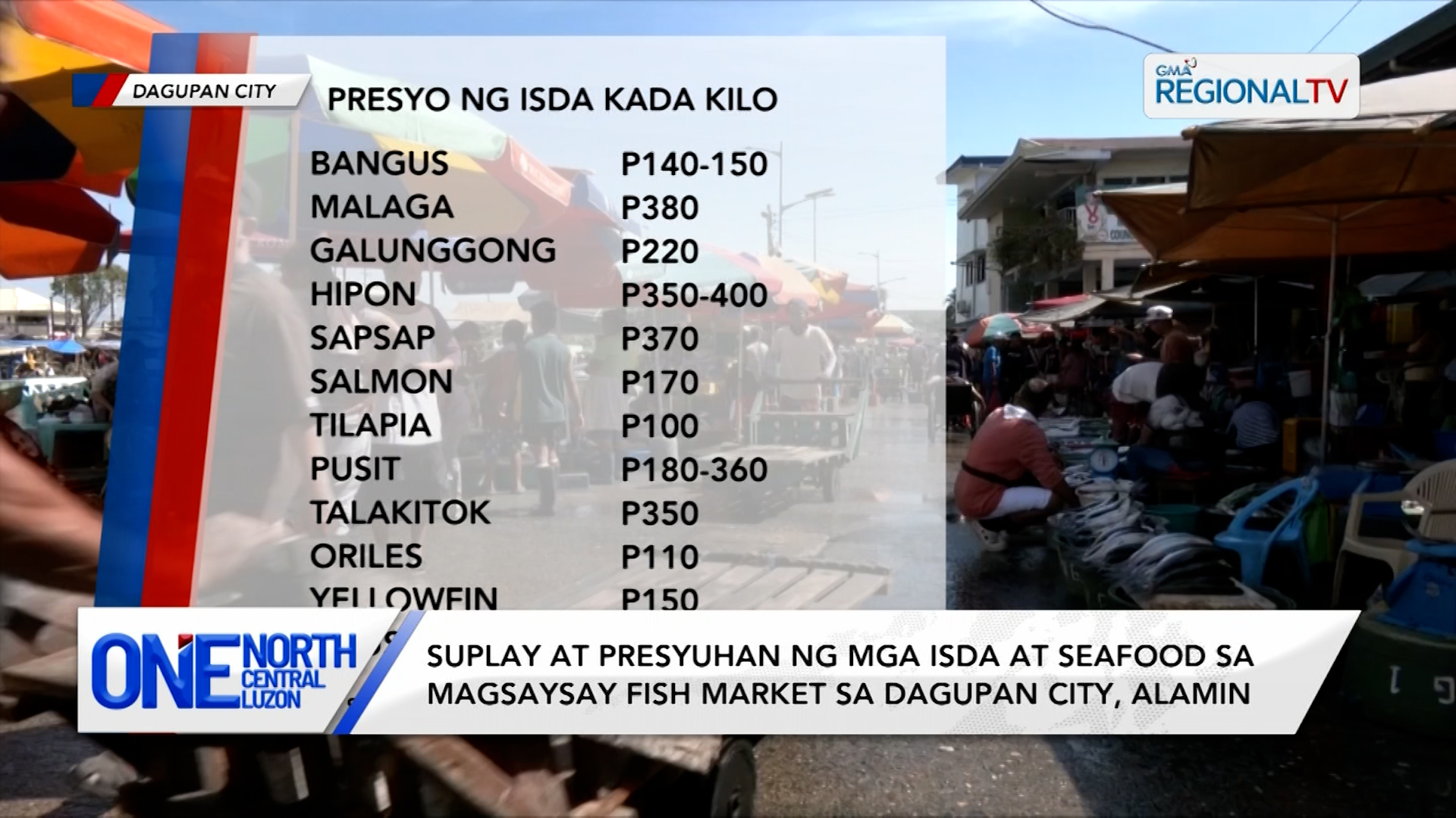 Suplay at presyuhan ng mga isda at seafood sa Magsaysay Fish Market, alamin