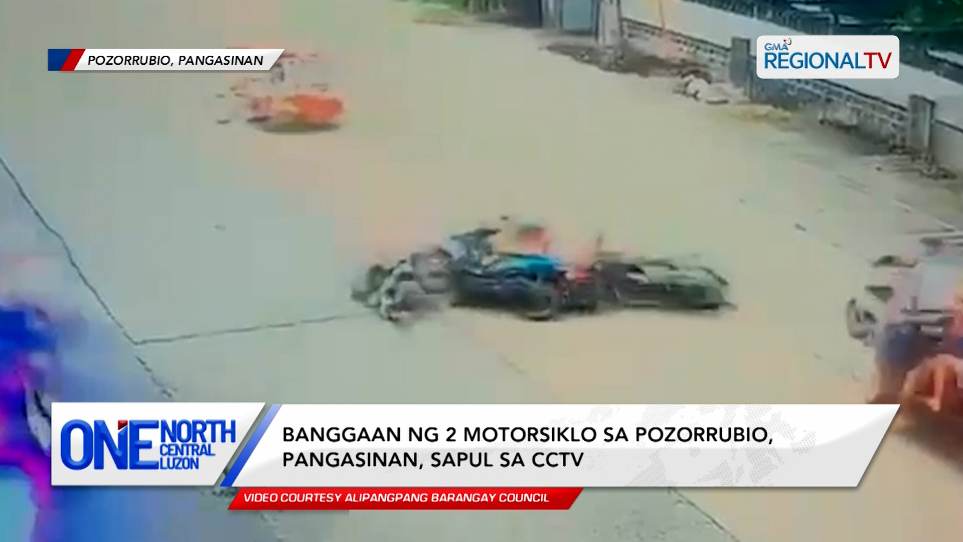 Banggaan ng 2 motorsiklo sa Pozorrubio, Pangasinan, sapul sa CCTV