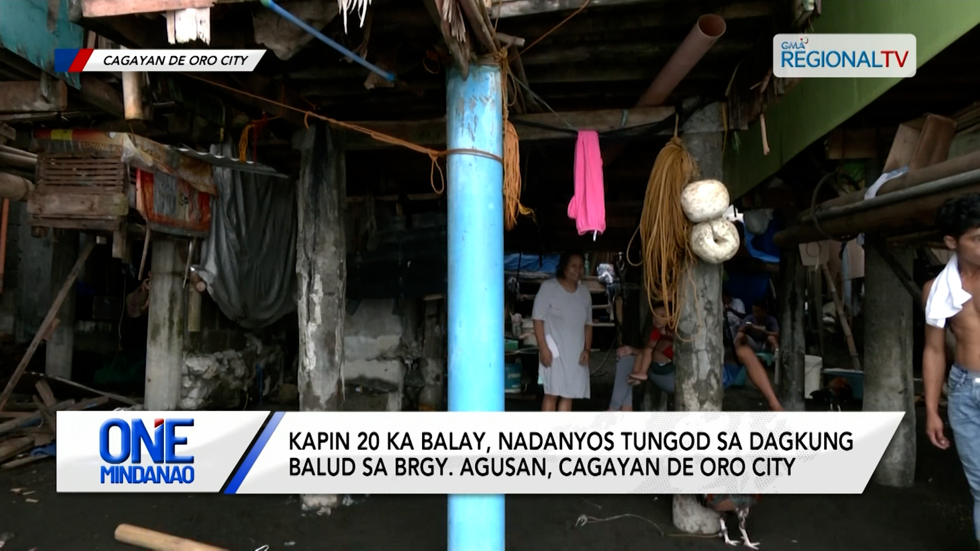 Kapin 20 ka balay, nadanyos tungod sa dagkung balud sa Cagayan de Oro City