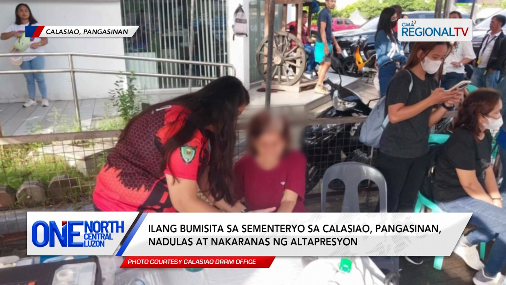 Ilang bumisita sa sementeryo sa Calasiao, Pangasinan, nadulas