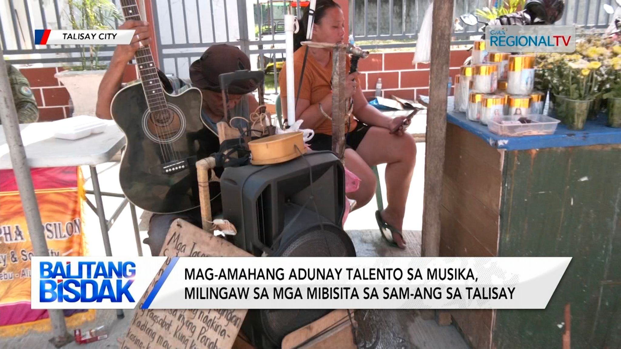 Mag-amahan, mibida sa ilang talento sa musika gawas sa sam-ang sa Talisay
