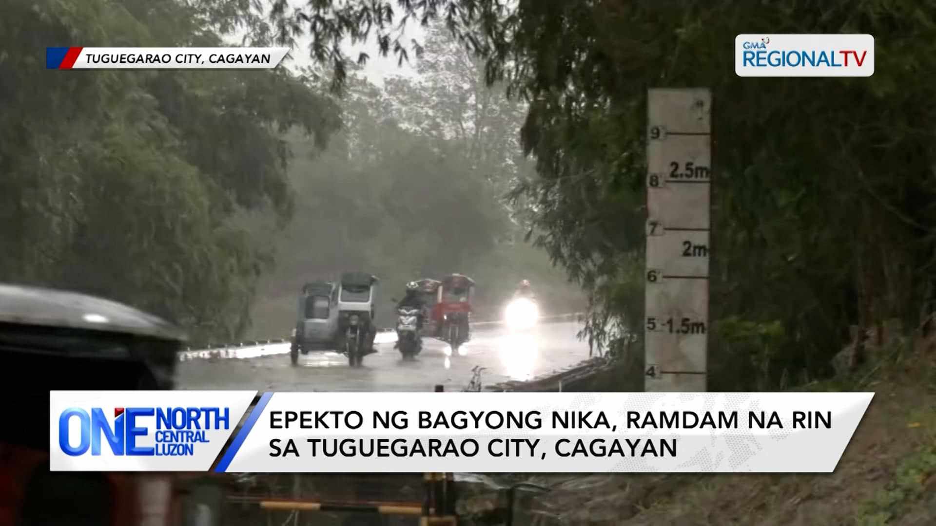 Epekto ng Bagyong Nika, ramdam na rin sa Tuguegarao City, Cagayan