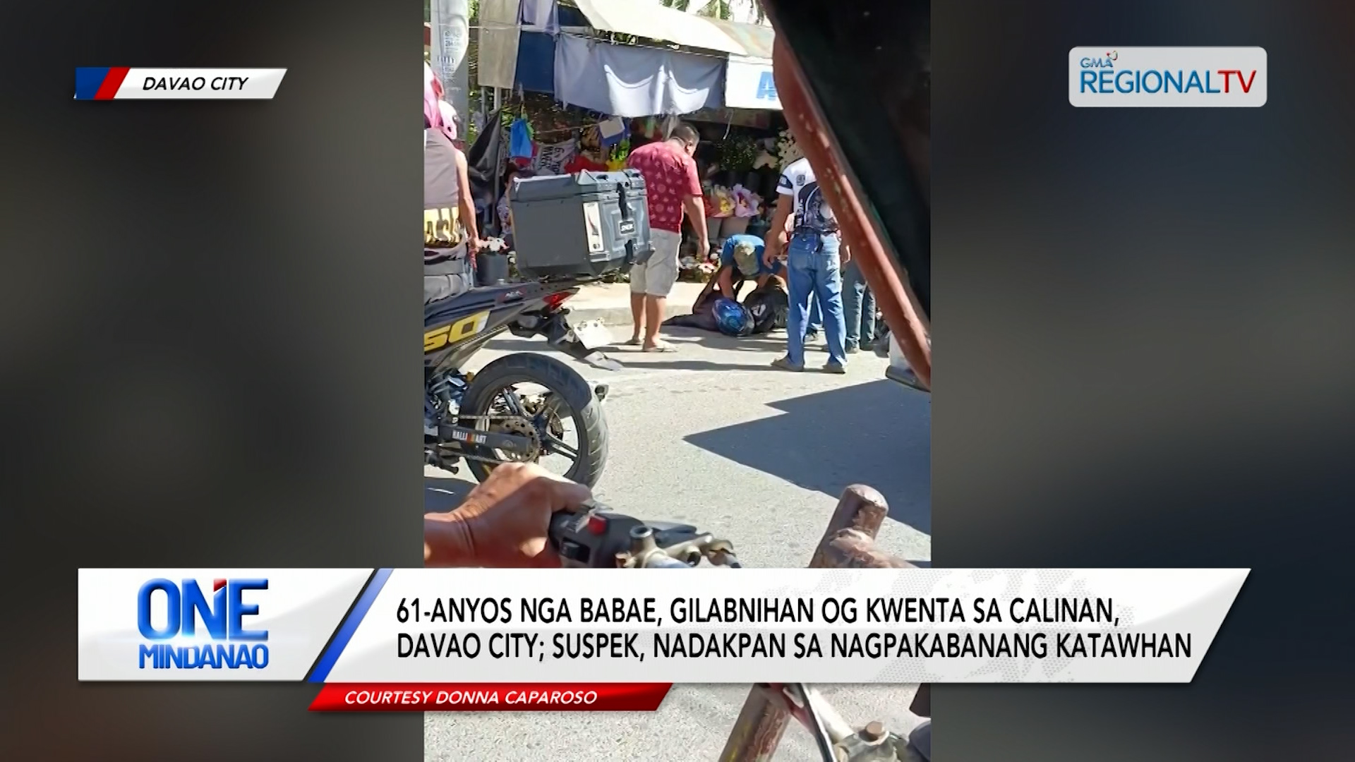 61-anyos nga babae, gilabnihan og kwenta sa Calinan, Davao City