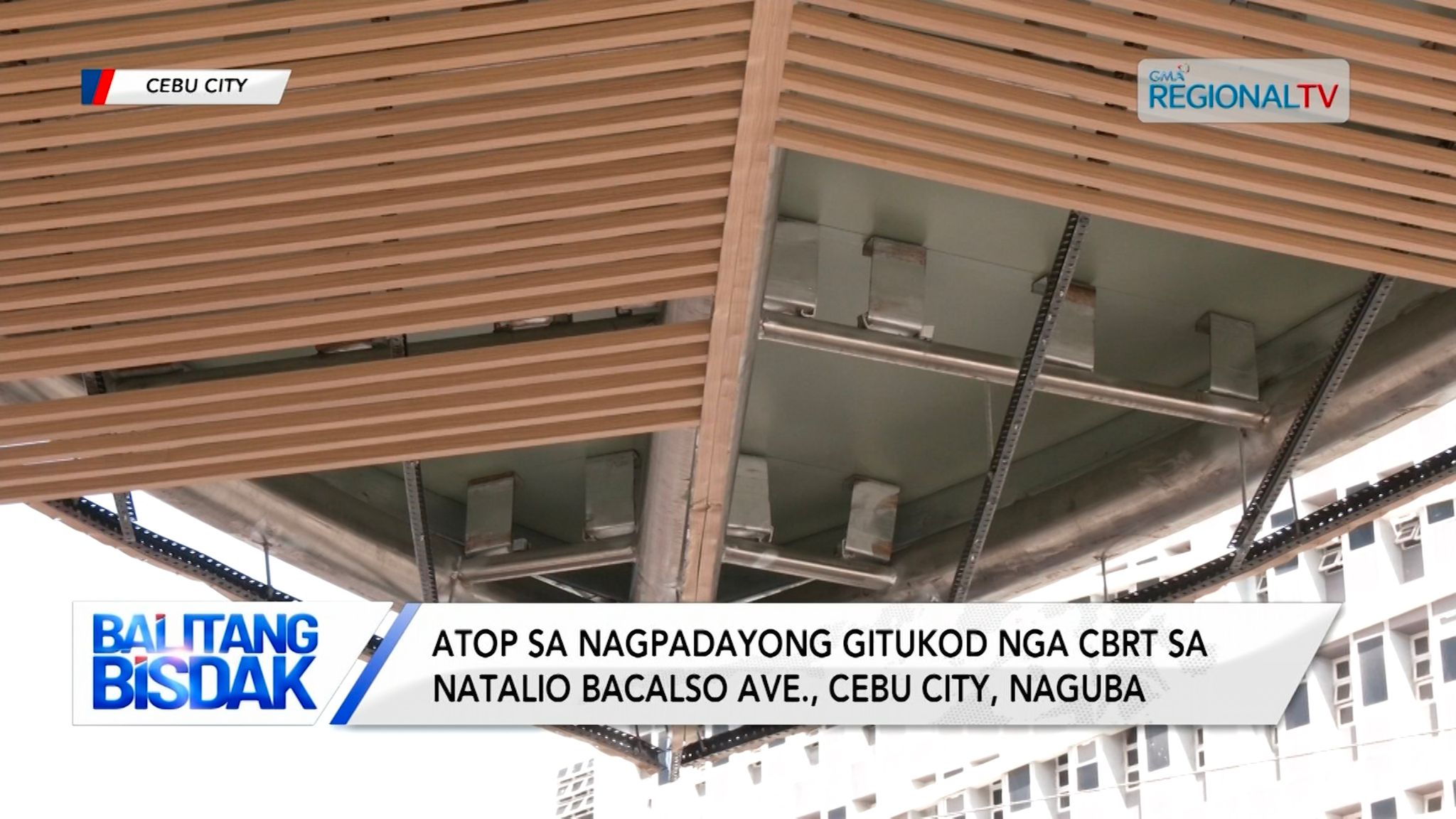 Atop sa nagpadayong gitukod nga CBRT sa Natalio Bacalso Ave., Cebu City, naguba