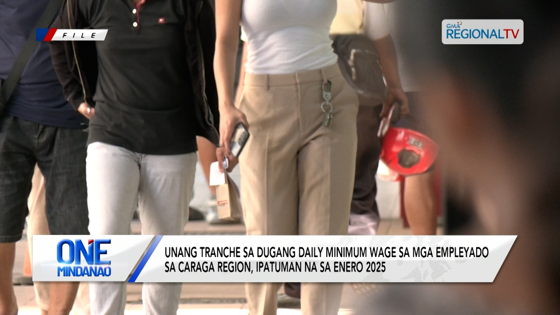 Unang tranche sa dugang wage sa mga empleyado sa CARAGA Region, ipatuman na
