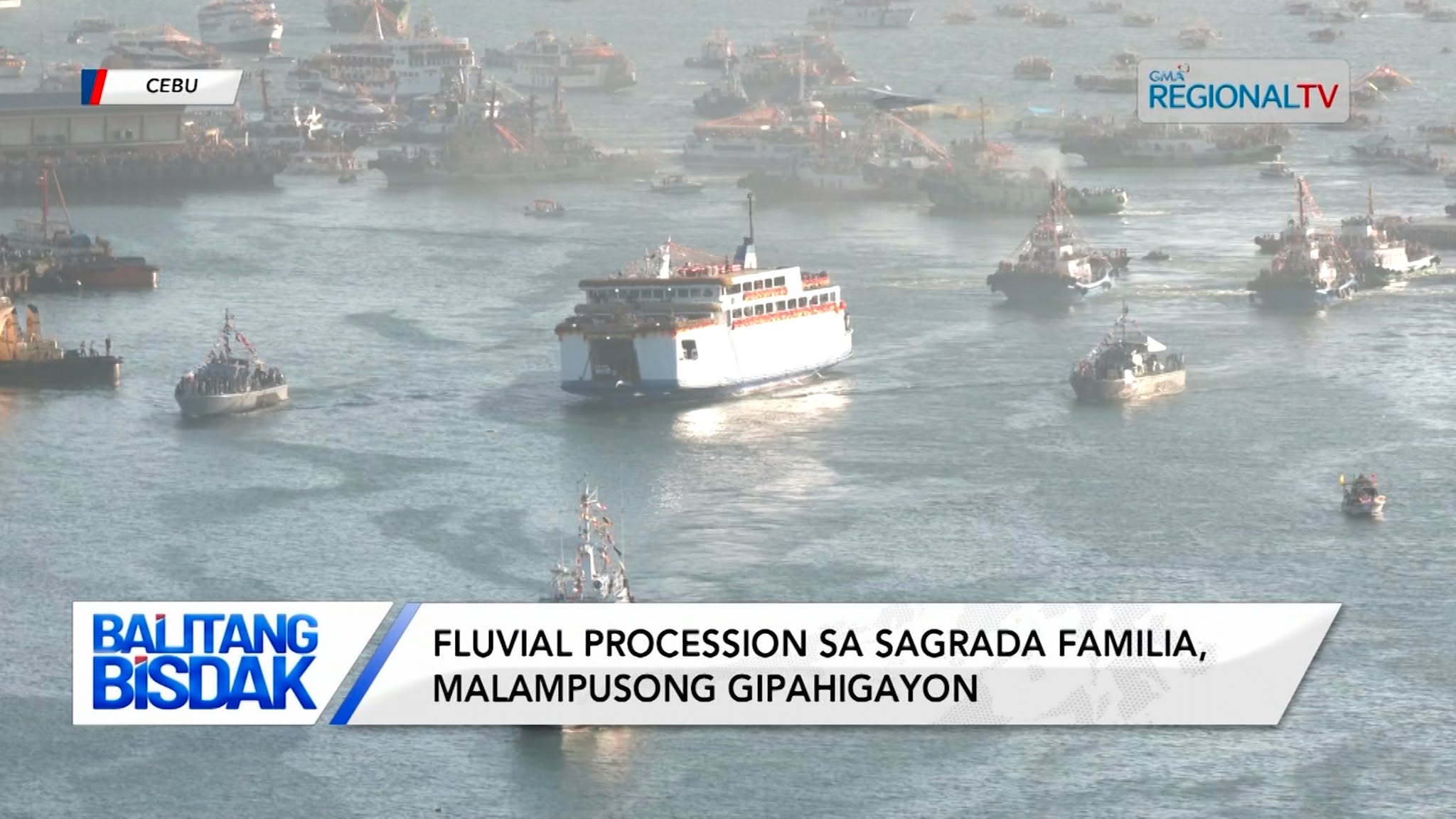Fluvial Procession sa Sagrada Familia, nagmalampuson