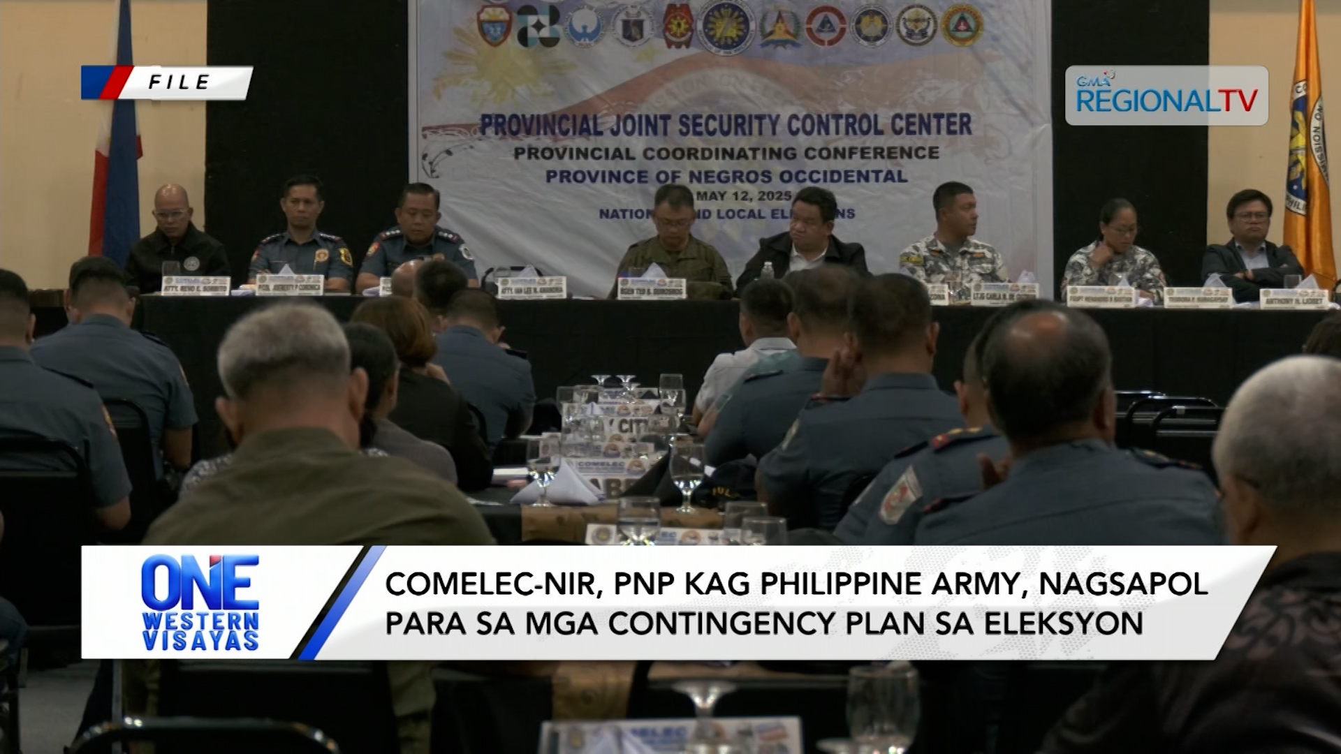 COMELEC-NIR, PNP kag Philippine Army nagsapol para contingency plan sa eleksyon