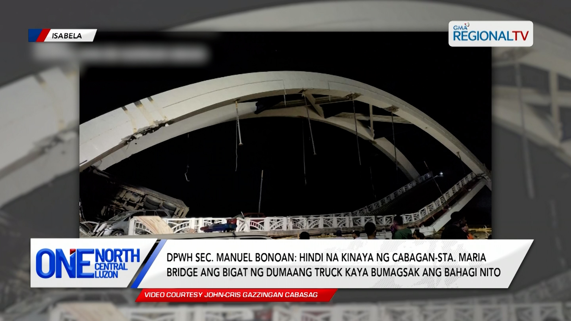 Pagtatayo ng Cabagan-Sta. Maria Bridge, wala umanong bahid ng korapsyon