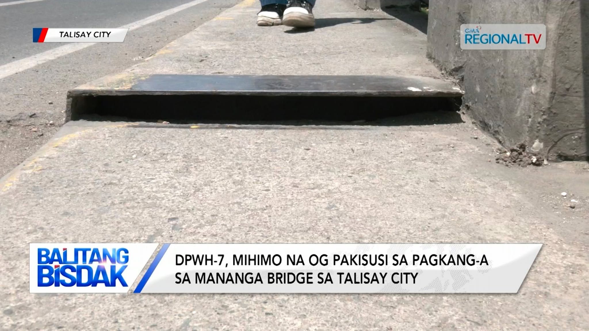 DPWH-7, mihimo na og pakisusi sa pagkang-a sa Mananga Bridge sa Talisay City