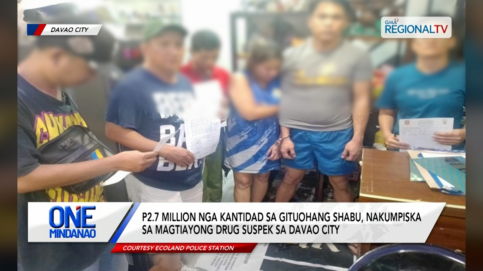 P2.7 Million nga kantidad sa gituohang shabu, nakumpiska sa magtiayon