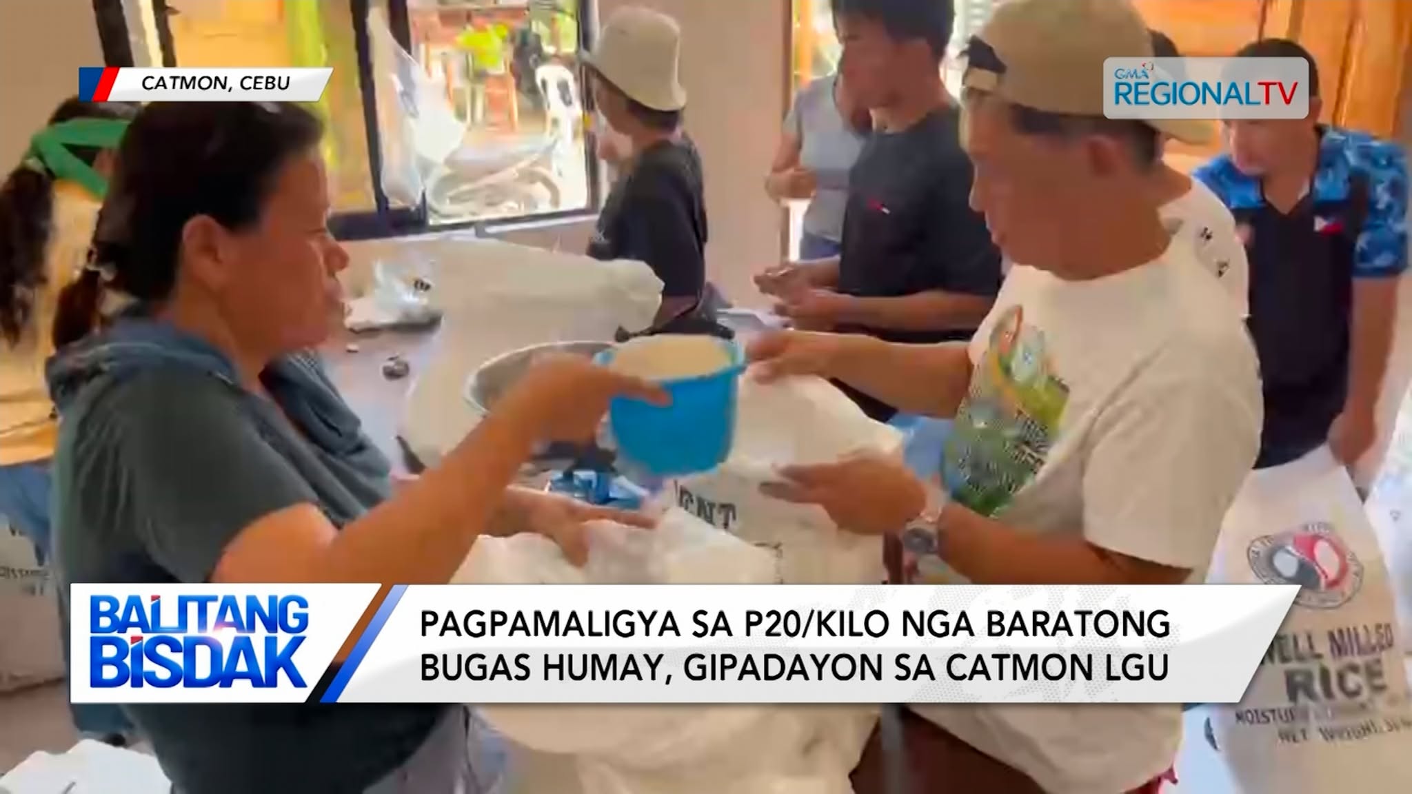 Pagpamaligya sa P20/kilo nga baratong bugas humay, gipadayon sa Catmon LGU
