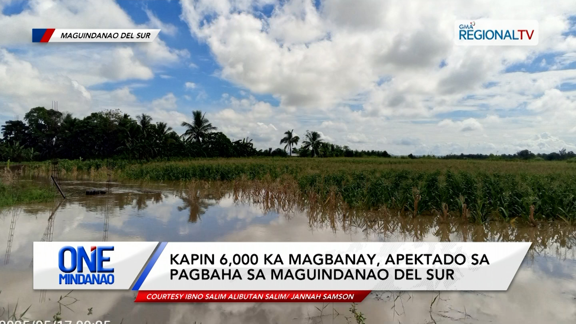 Kapin 6,000 ka magbanay, apektado sa pagbaha sa Maguindanao del Sur