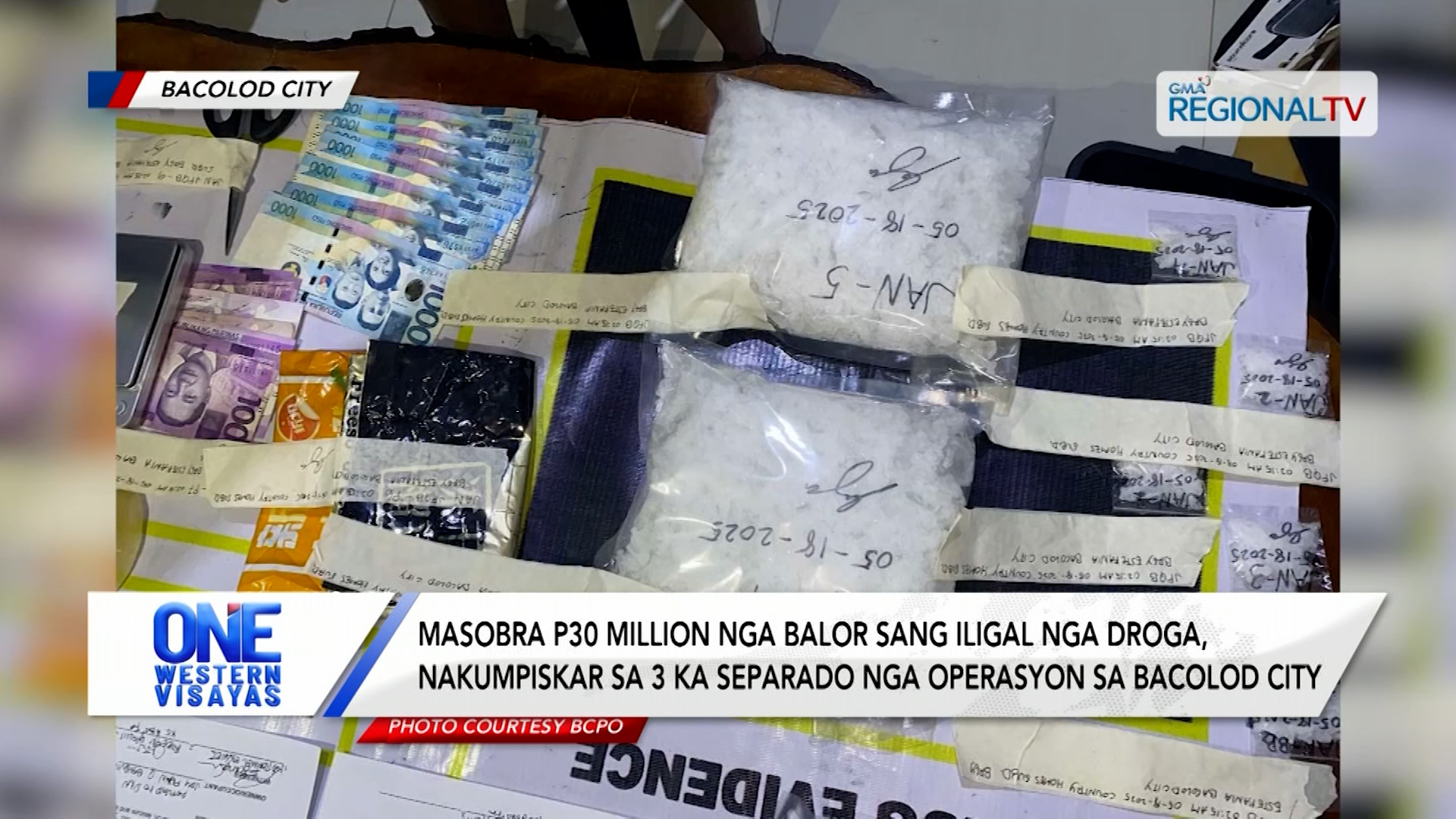 Masobra P30 million nga balor sang iligal nga droga nakumpiskar sa Bacolod City