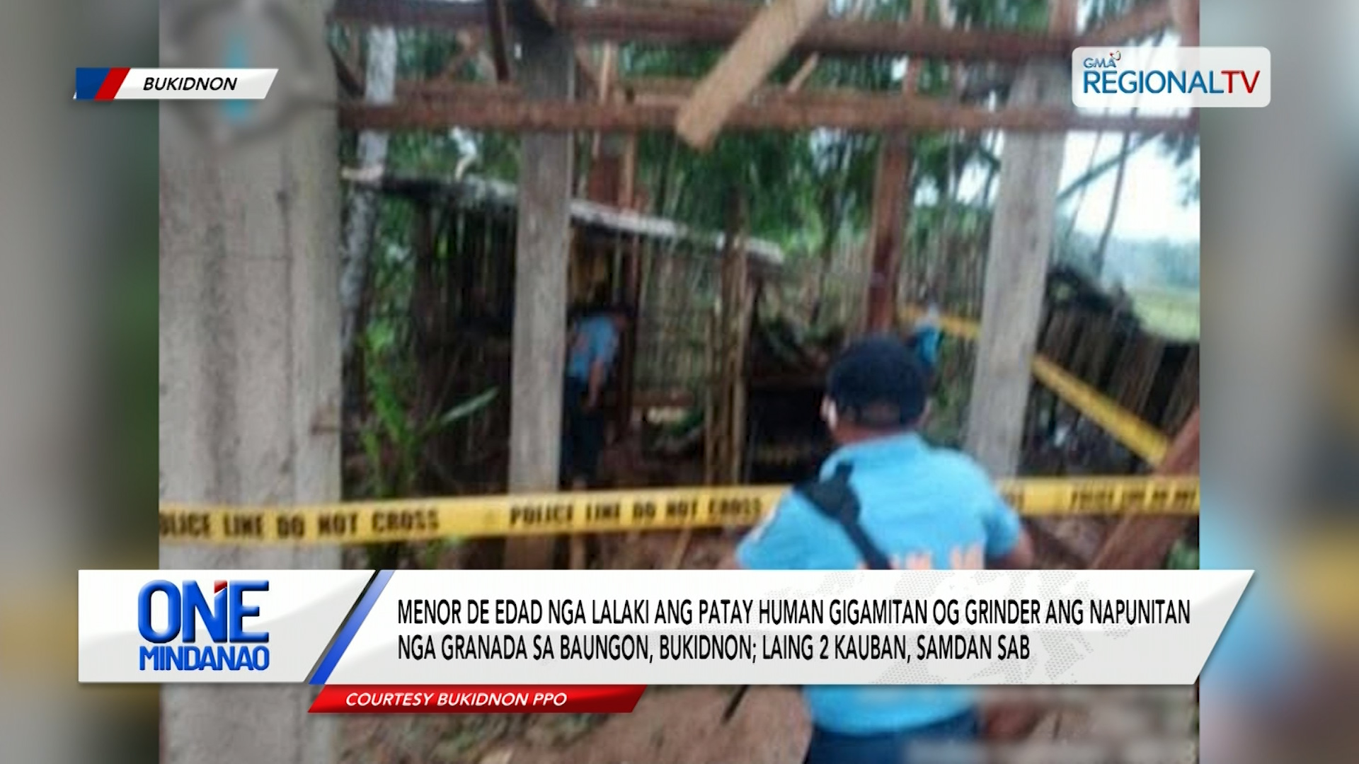 Menor de edad nga lalaki, patay human gigamitan og grinder ang granada