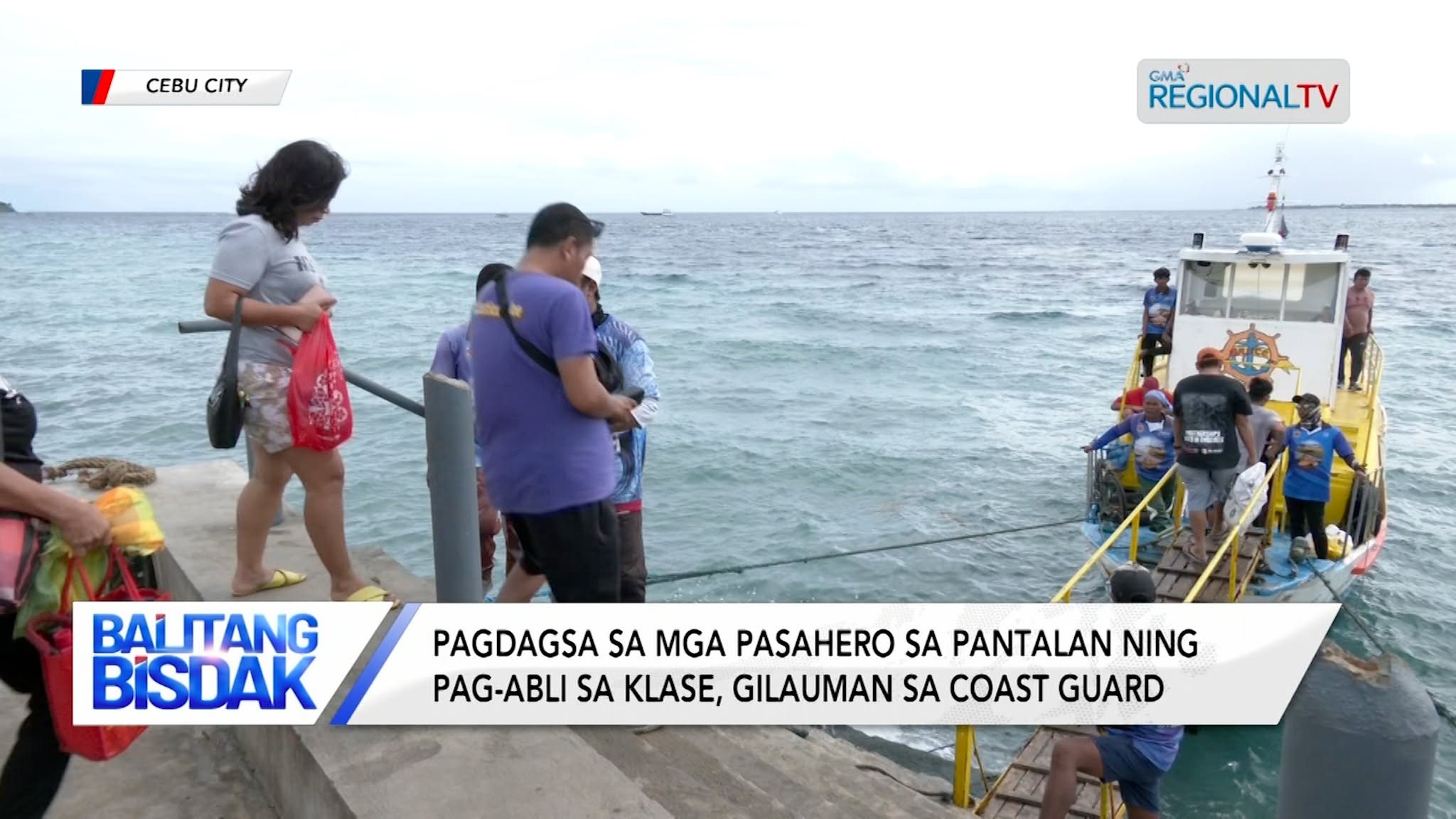 Pagdagsa sa mga pasahero sa pantalan ning pag-abli sa klase, gipangandaman